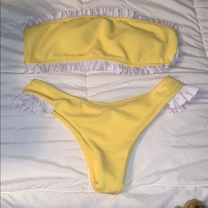 yellow bikini